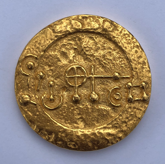 AMedaillon 24K Gold Plated